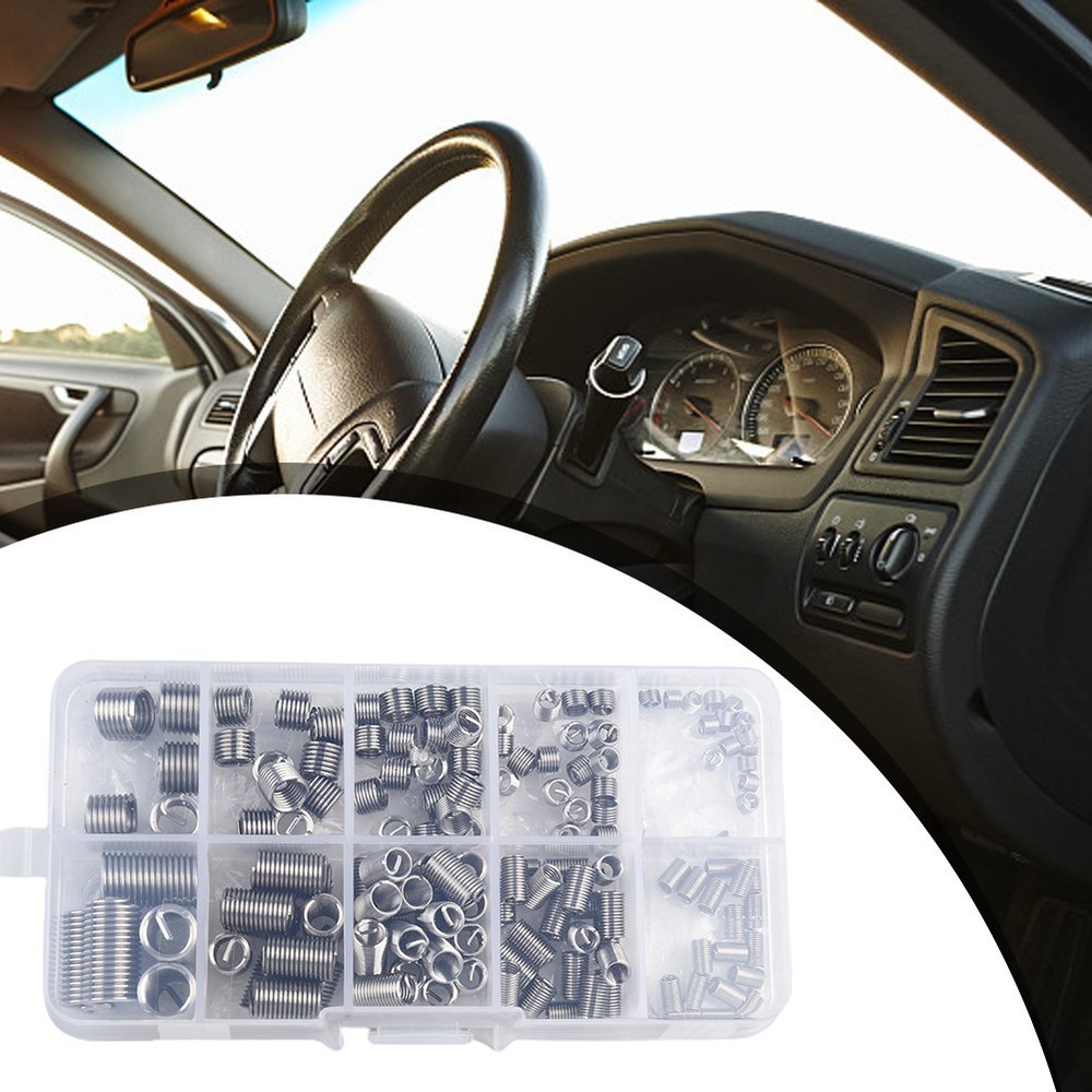 150pcs Stainless Steel Inserts Kit for Thread Repair and Enhanced Durability
