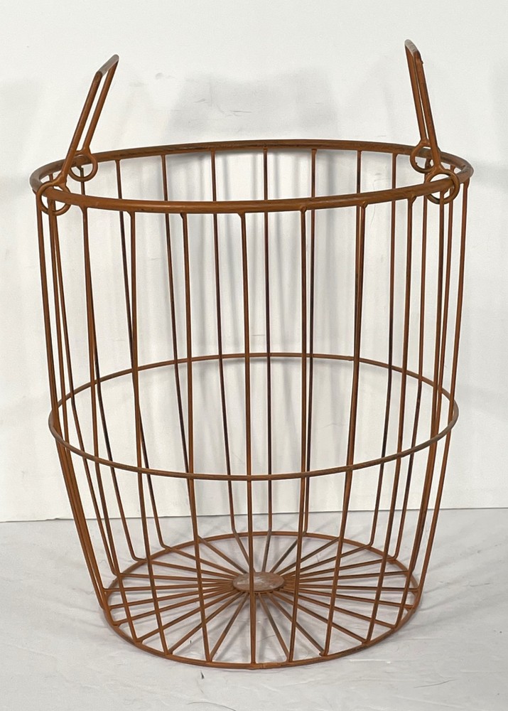 3 - Nesting Wire Baskets Oyster Clams Egg Bushel basket with two folding handles