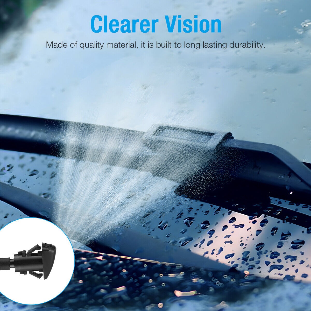 Windshield Washer Squirter Nozzle Spray for Chrysler Dodge Ram 4805742AB USA