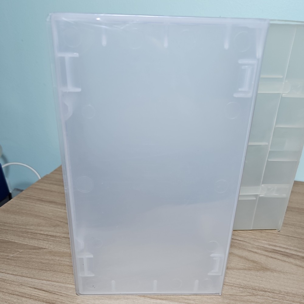 2 x Double VHS Clear Video Tape Boxes | Good used