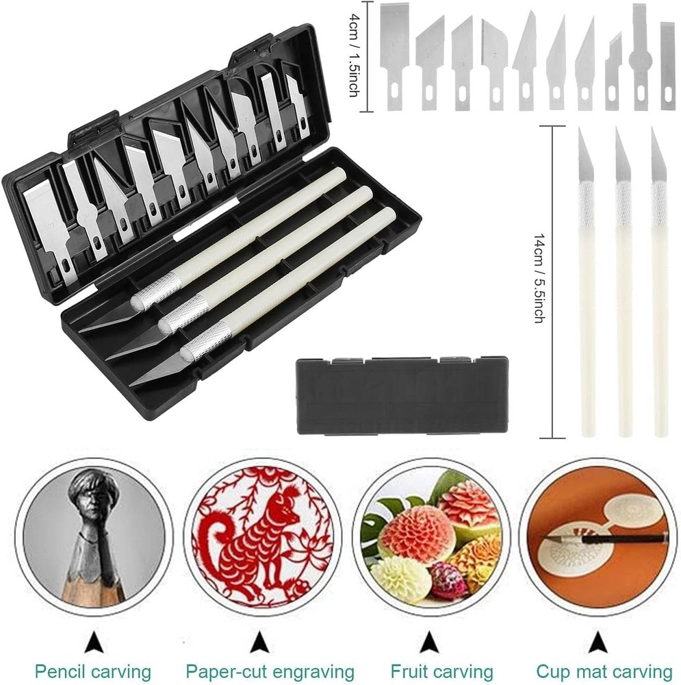 32 Piece 3D Print Tool Kit Includes Debur Tool, Cleaning, Finishing and...