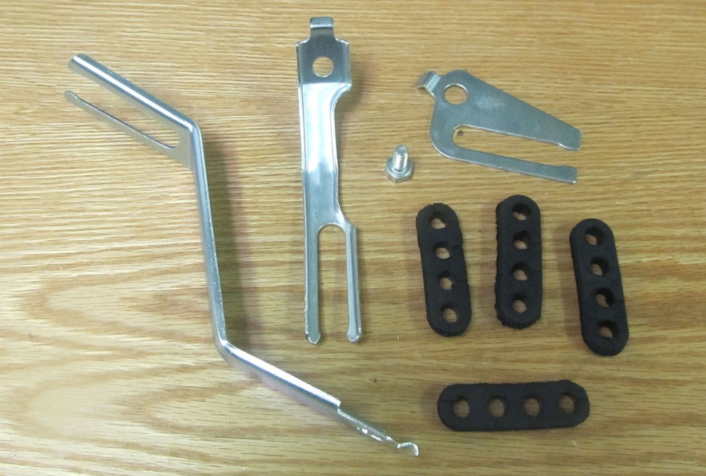 1957 CHEVY 283  SPARK PLUG WIRE SUPPORT BRACKET SET new ** USA MADE **