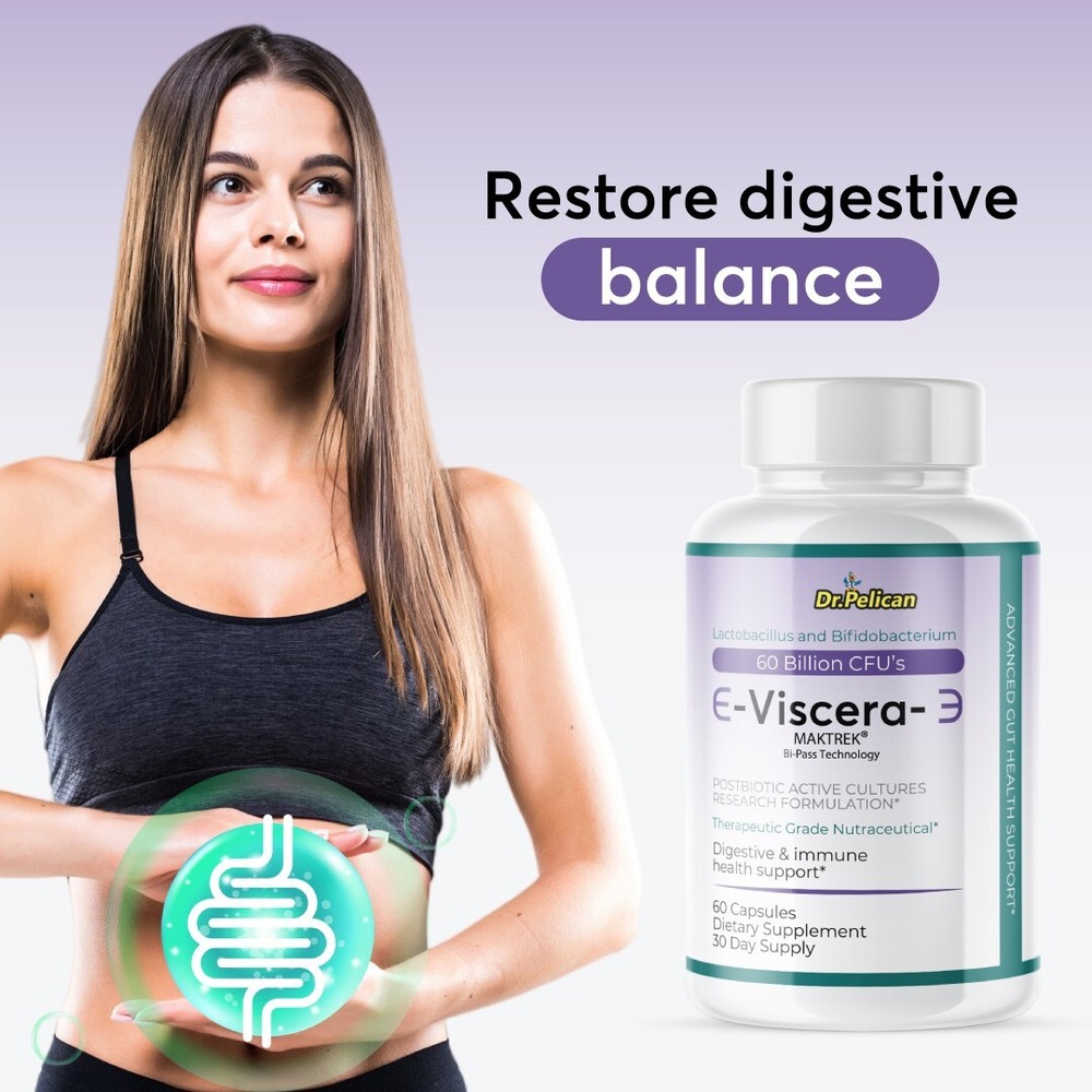Viscera- Digestive Support- 2 Bottles- 120 Capsules
