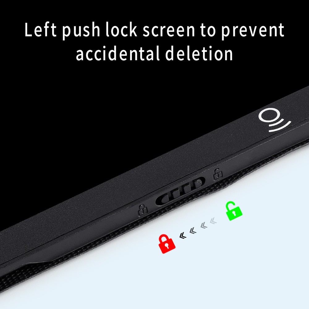 9.5" LCD Writing Tablet Full Screen Drawing Board Reusable Digital Notepad Study