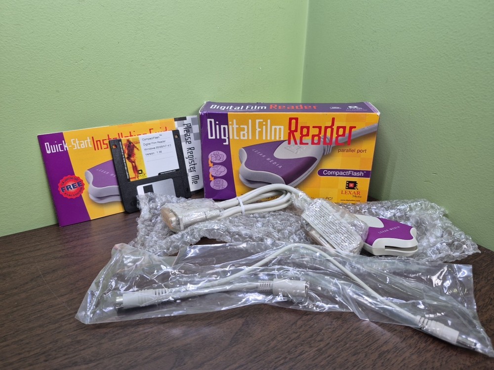 VINTAGE Lexar Media COMPACTFLASH Digital Film Reader Please Read Description