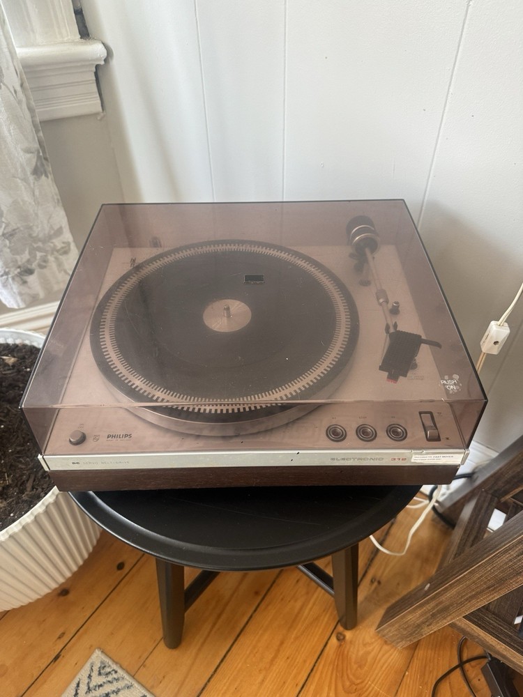 Philips Electronic 312 DC Servo Belt Drive Turntable TESTED