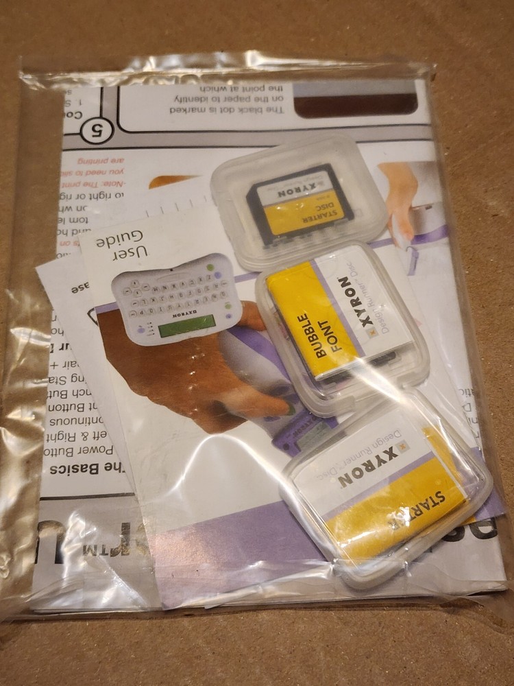 Xyron Design Runner Handheld Craft Printer + Accessory Kit + 3 Disc Starter ++