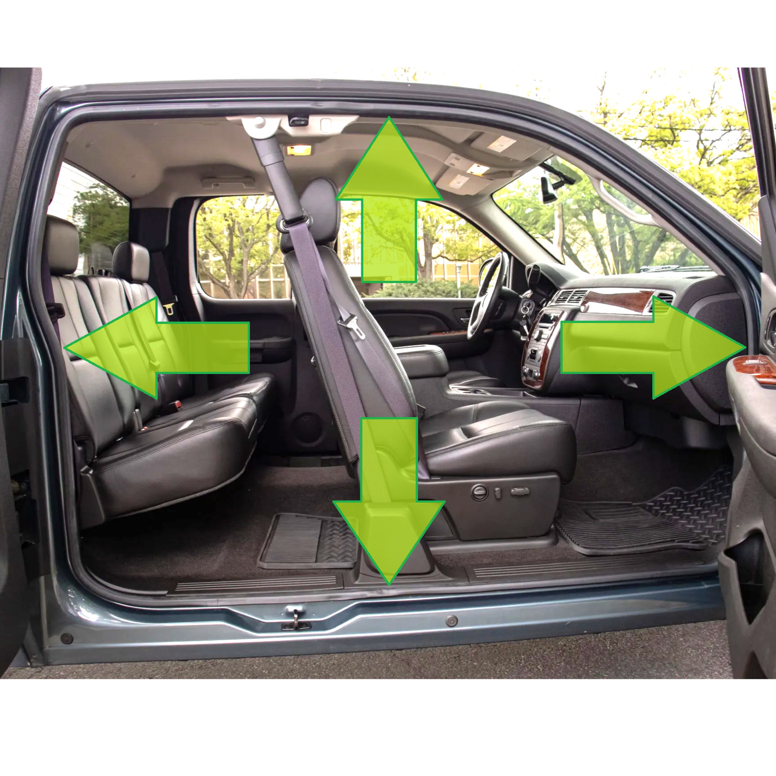 2007-2014 GMT900 GMC Sierra Extended Cab Door Seal Weatherstrip 2-Piece Set