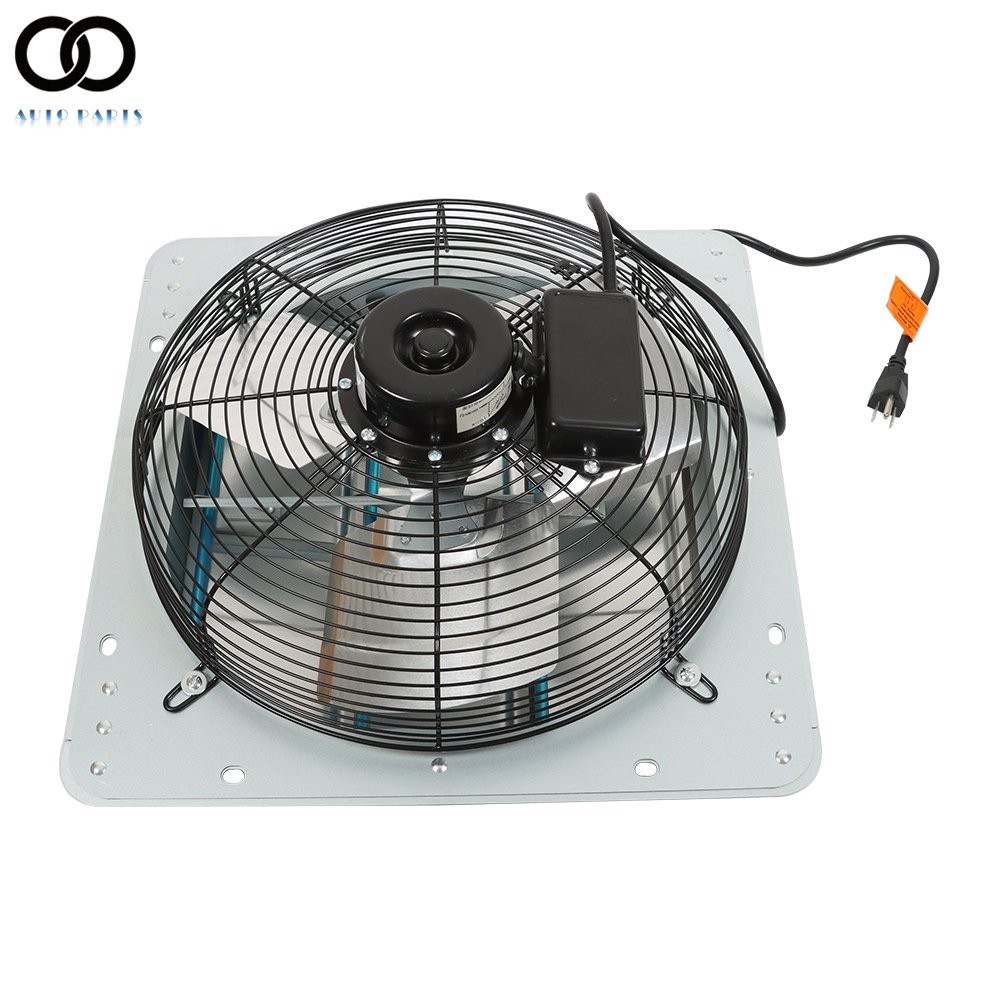 14inch Shutter Exhaust Fan Ventilation Extractor Wall-Mounted Square Blower
