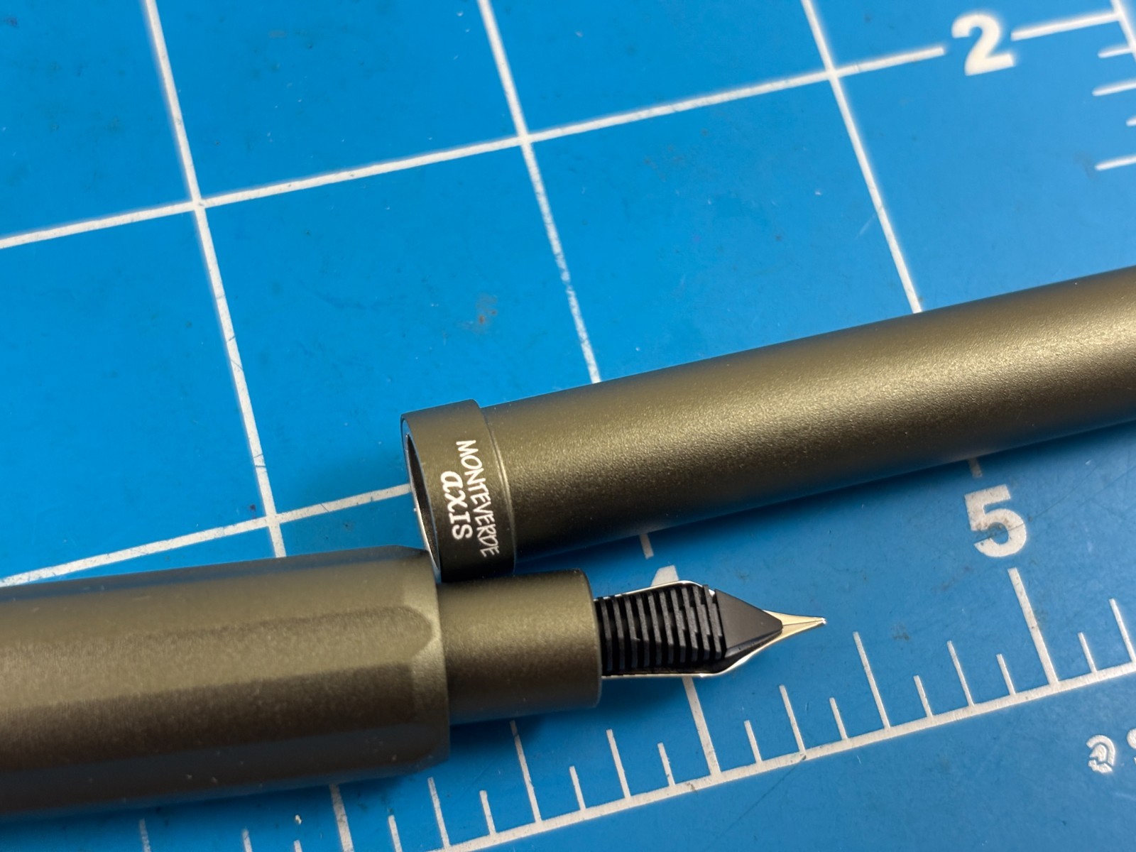 Judd's NEW Monteverde Axis Matte Olive Magnetic Fountain Pen w/Fine Nib