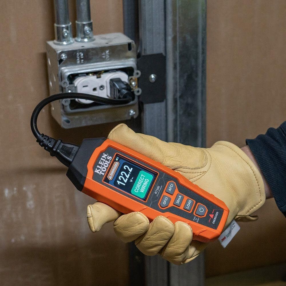 Klein Tools RT390 Circuit Analyzer with Color LCD for AFCI GFCI Testing