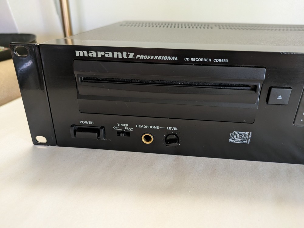 Marantz CDR633 Professional Rackmount Slot Loading CD Player Recorder Powers On
