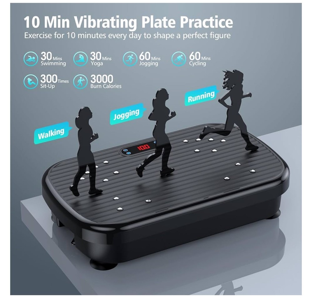 Vibration Plate Exercise Machine, Vibration Plate for Lymphatic Drainage 330 ...