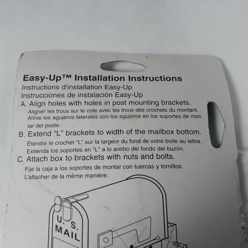 Easy Up Mailbox Brackets For Wooden Post Model #MB10 The Solar Group