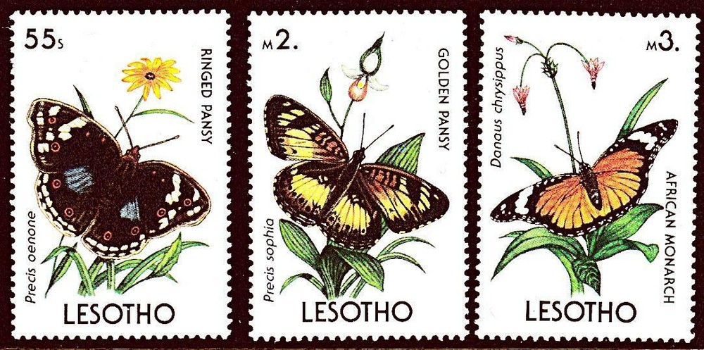 👉 LESOTHO= BUTTERFLIES MNH INSECTS