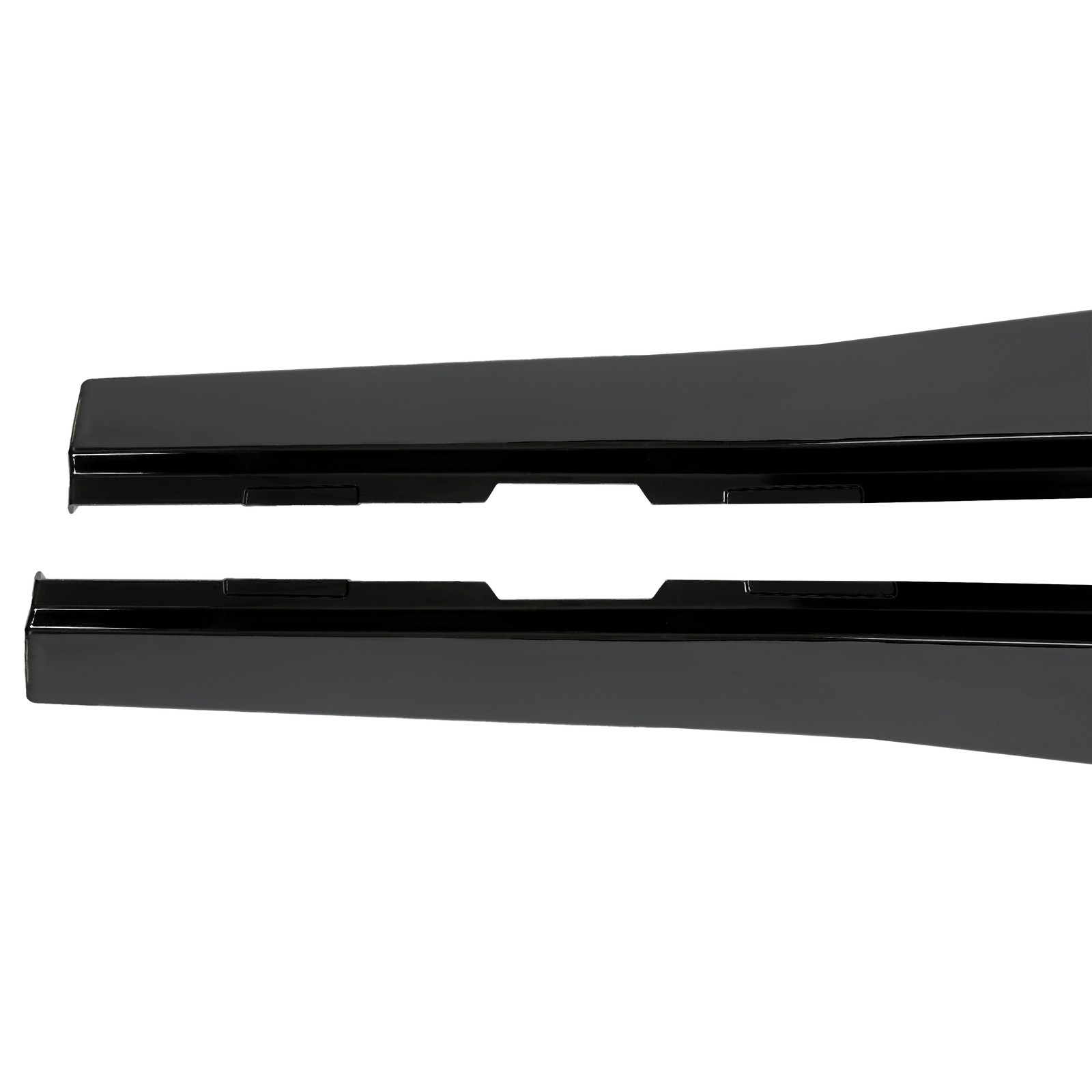 Side Skirts Extension For 2010-15 Chevy Camaro SS LS LT Gloss Black Rocker Panel