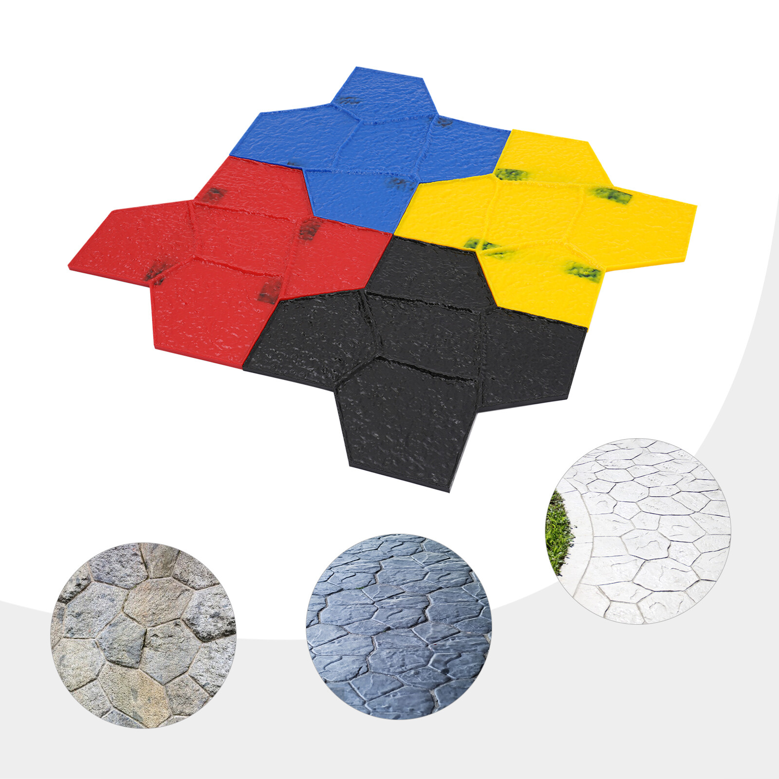 Concrete Texturing Skin Concrete Stamps Mats Set Polyurethane Concrete Stamping