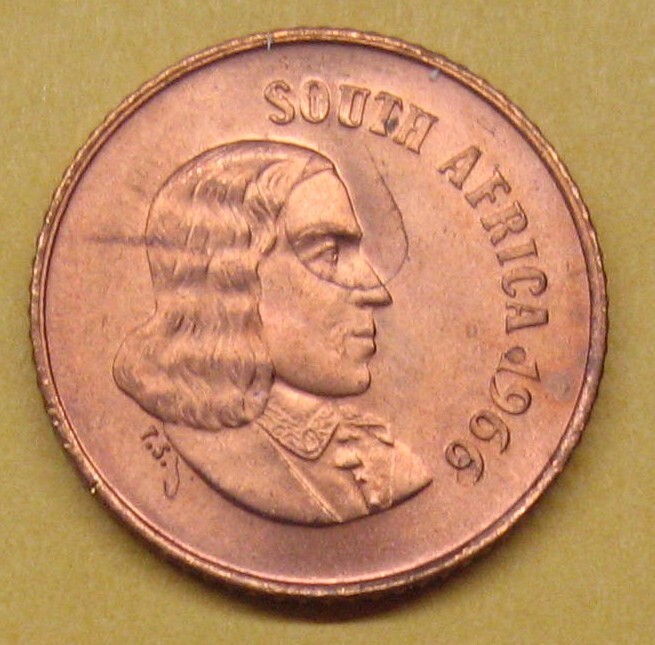 1966 South Africa 1 Cent Take a Look