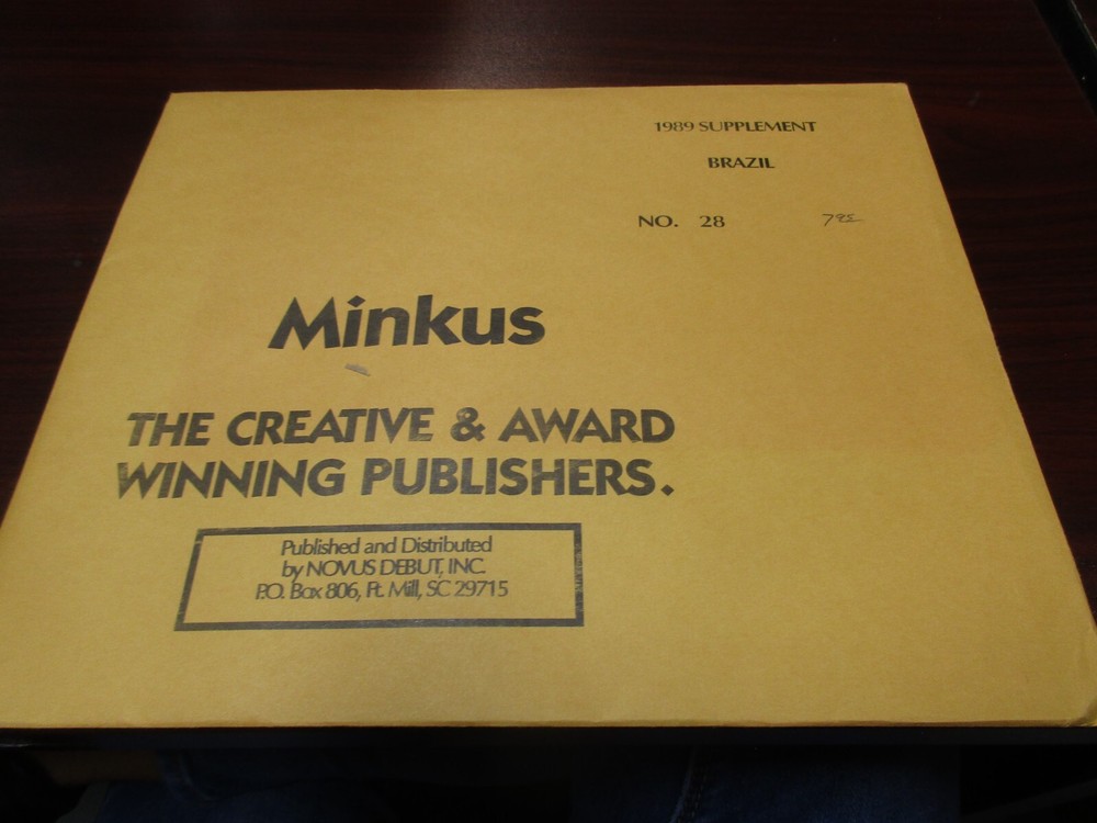 "MINKU" STAMP ALBUM  1989  SUPPLEMENT  BRAZIL   W/FREE SHP.