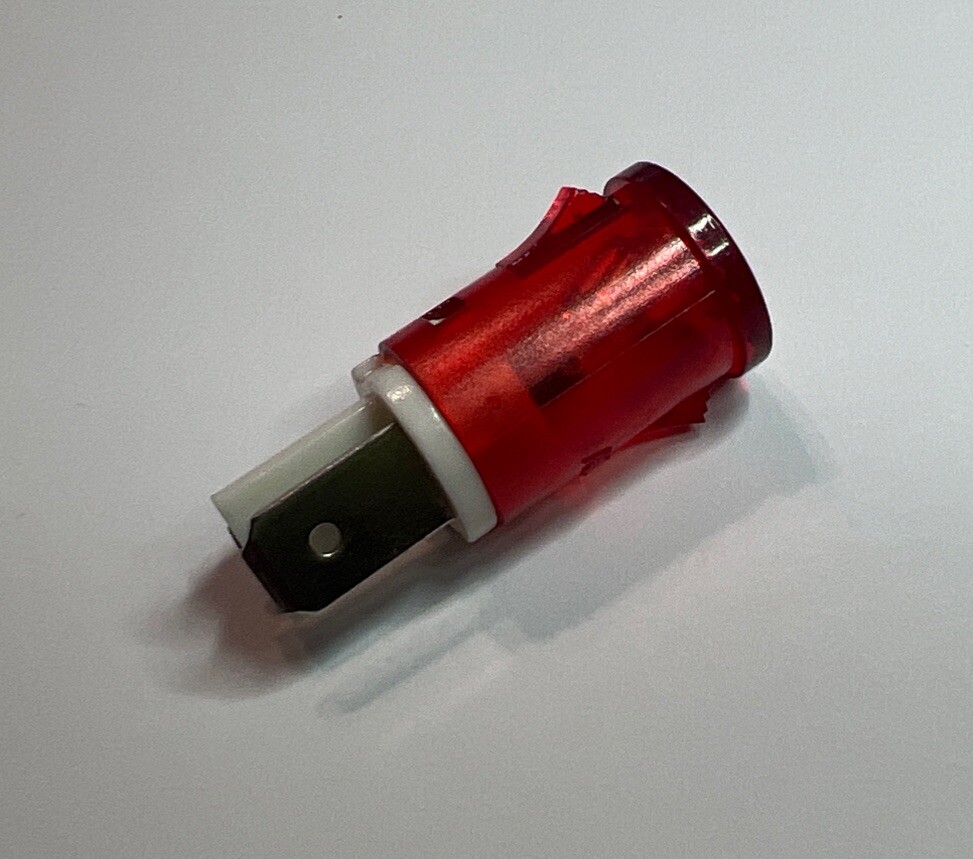 New Red Indicator Light 125V .3W 1/2" Mount