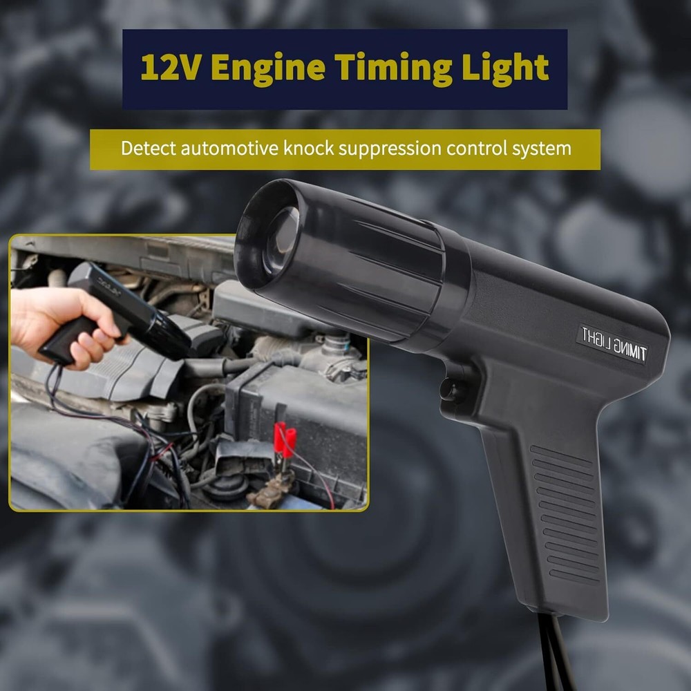 Petrol Engine Ignition Timing Gun Detector Xenon Light Inductive Strobe Test Kit