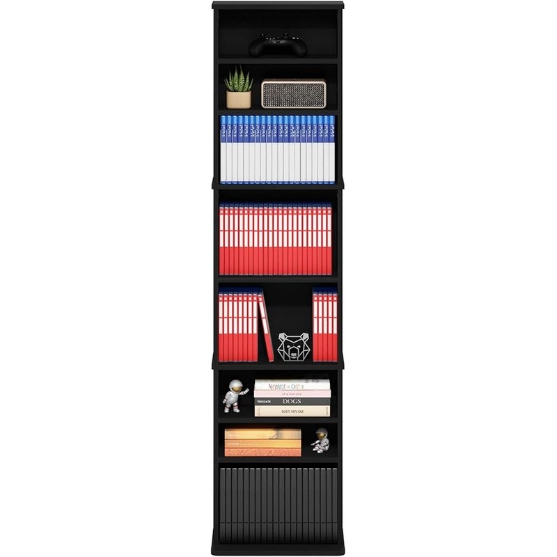 Adjustable Media Storage Shelf DVDs CDs Blu-ray Games Durable Easy Assembly New