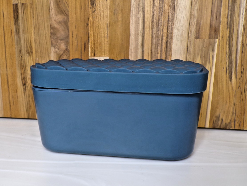 Blue Crofton Ice Tray & Container