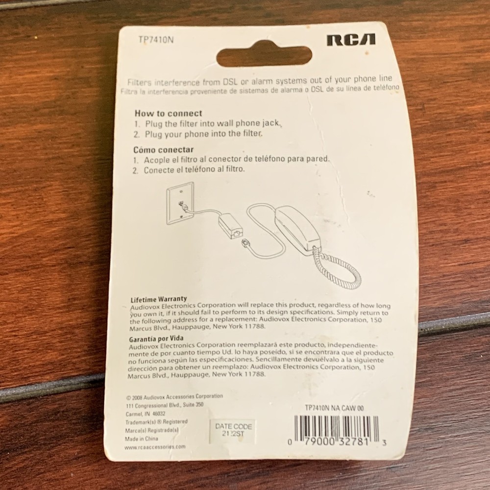 RCA TP7410N DSL Filter