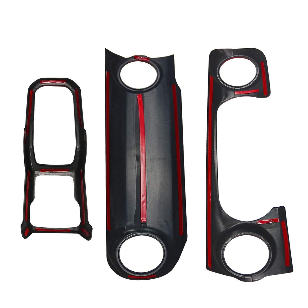 Bolaxin ABS Center Console Panel Dashboard Cover Compatible with Jeep Wrangle...