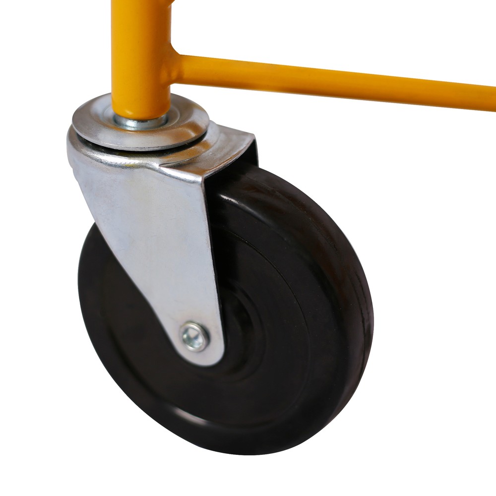 11FT Drywall Rolling Lifter Panel Hoist Jack Lifter Lockable Wheel Drywall Panel