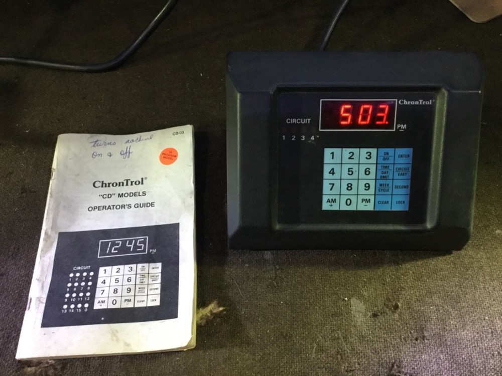 ChronTrol CD-2 Table Top Programmable Timer  used   Cron Trol