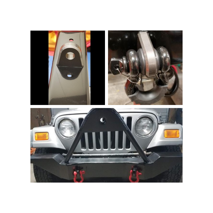 Shackle Mount for 3/4" shackle - Heavy Duty D Ring Weld on Clevis Hydraulic CNC