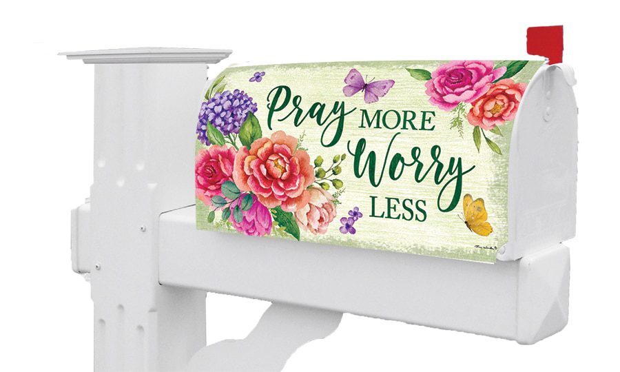Pray More Mailbox Cover
