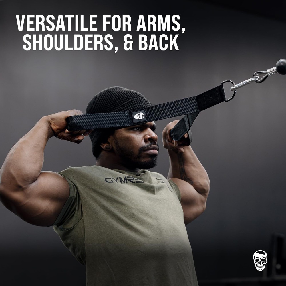 Tricep Rope Cable Attachment with 3 Lengths in One Multi-Workout Rope