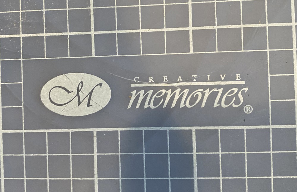 Scrapbook Cutting Mat Creative Memories Custom System 10.5"x 12.5" With Grid