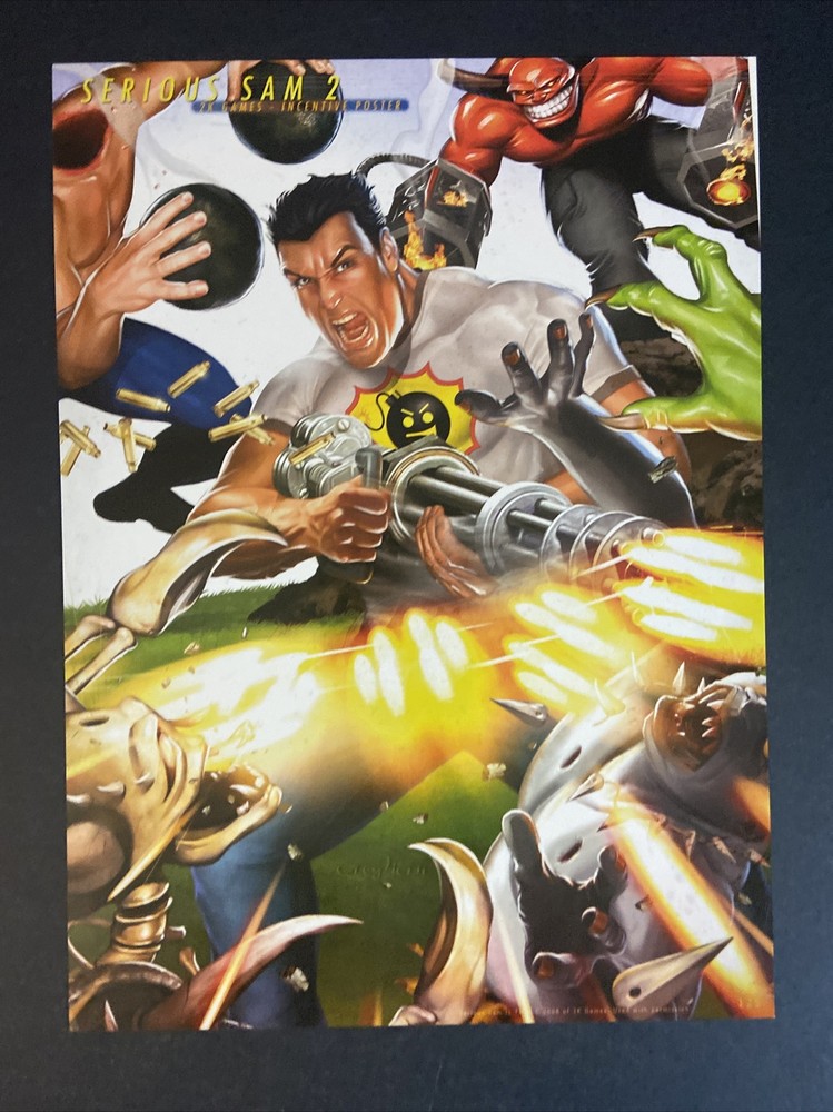 Serious Sam 2 Poster Print 9x12 Greg Horn 2k Games