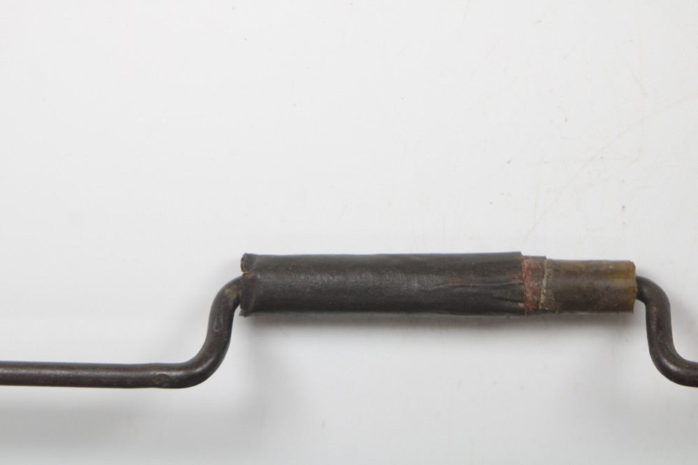 Rare & Exceptional 19th C. LEATHER WITH WROUGHT HANDLE TOOL BOX Inv#JC33