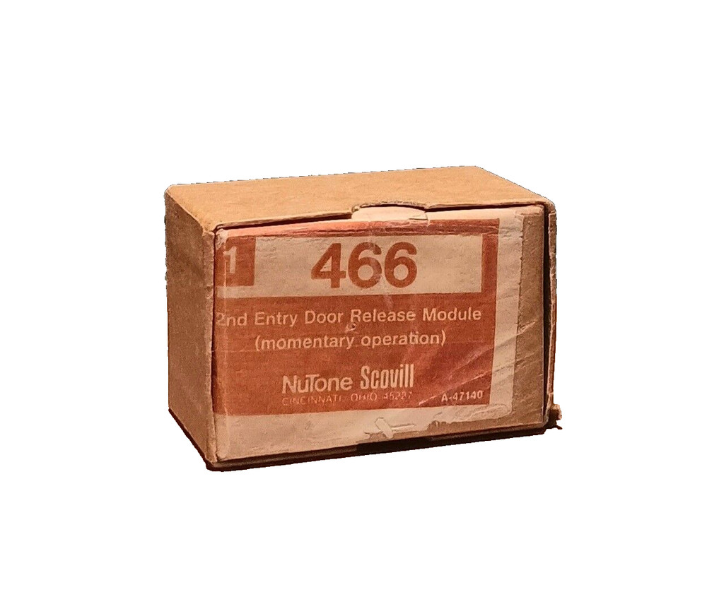NuTone® model 466 — 2nd Entry Door Release Module for 478 Control Amplifier  NOS