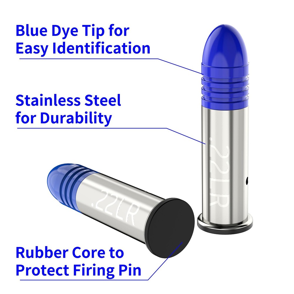 Tipfun 22LR Snap Caps Round Action Training for Dry Fire Training Dummy Round