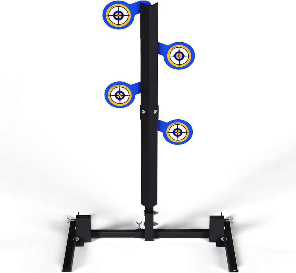 AR500 Dueling Tree Target Kit with Adjustable Steel Target Stand Base, 4-Piece 4