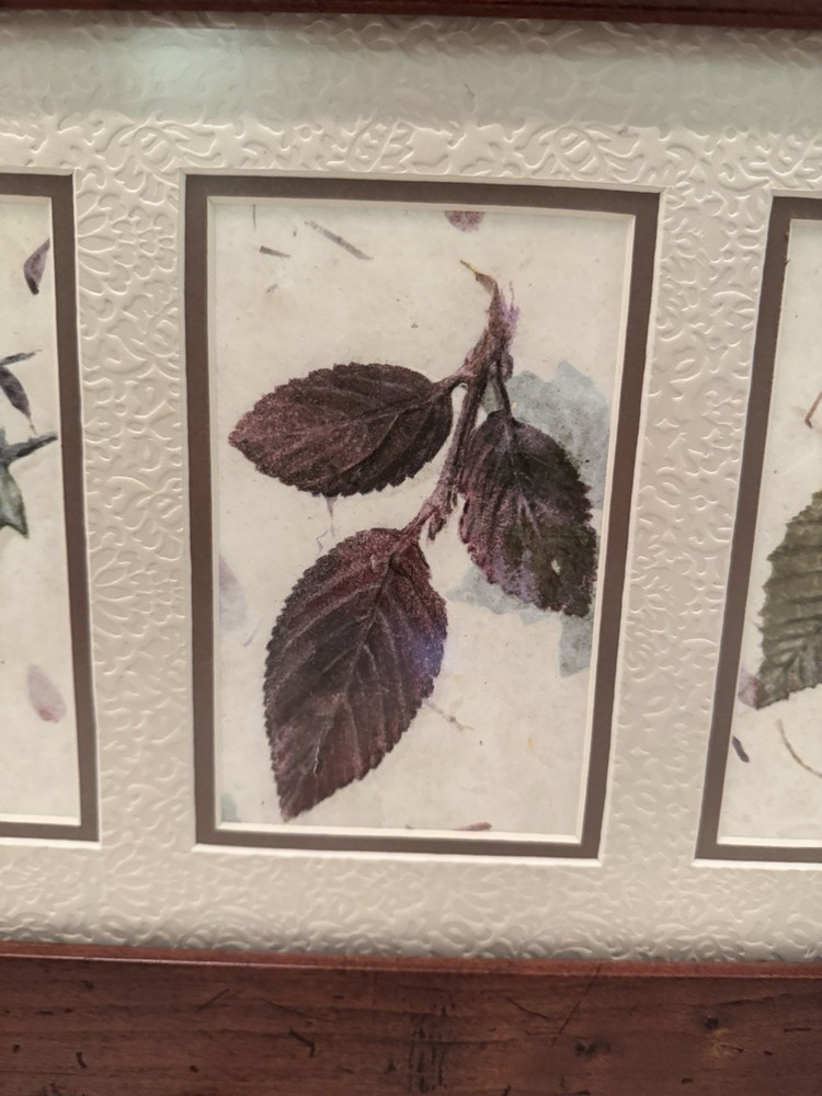 Original Signed Russ Erickson Studios Leaf Artwork Painting Signed Dated