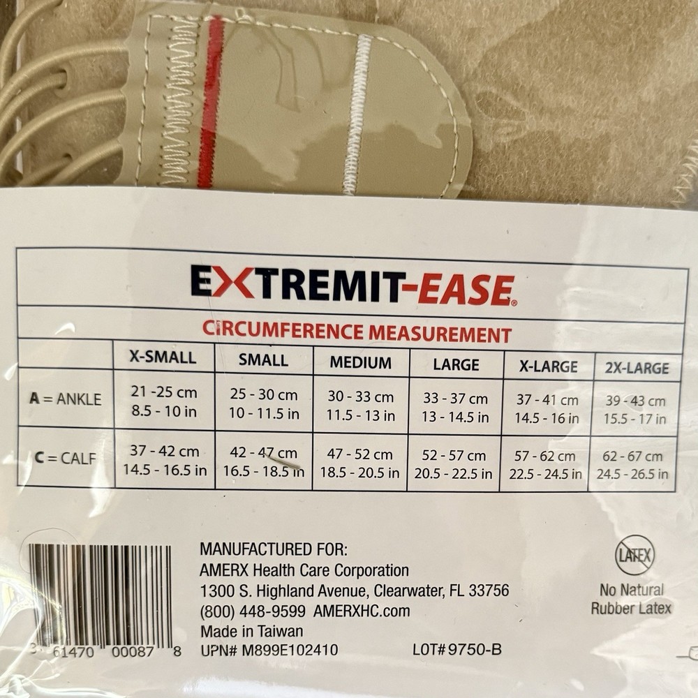 EXTREMIT-EASE Compression 30-50 mmHg Lower Leg Wrap SMALL / REGULAR Length NEW