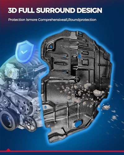 Engine Splash Shield Compatible with 2013-2019 Escape, 2015-2018 M-kc