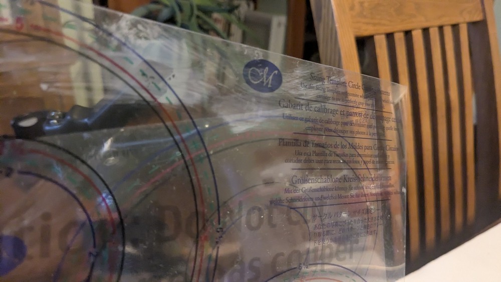 Creative Memories (aka:CM) Cutting System Oval Pattern Template Set Scrapbooking