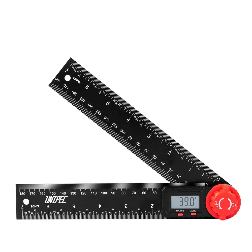 UNIPEC Digital Angle Finder Protractor, Ruler, 7inch 200mm...