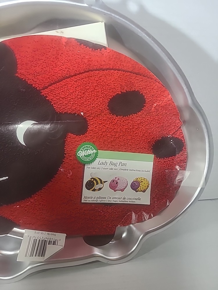 2005 Wilton Retired Ladybug Cake Baking Pan Mold & Instructions - #2105-3316