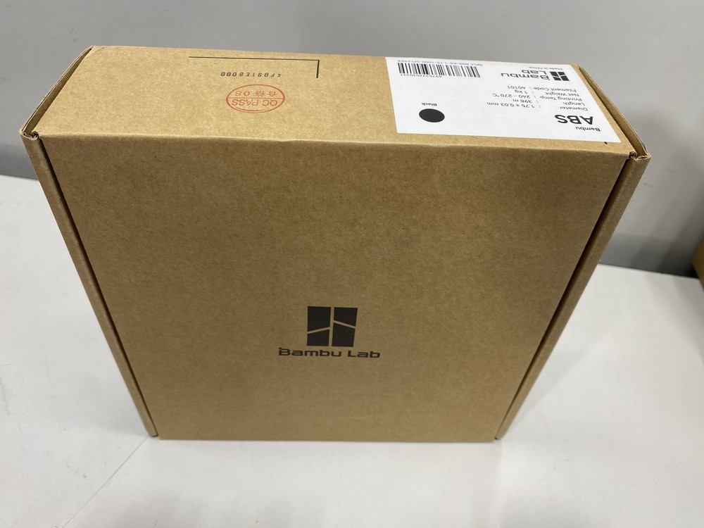 Bambu ABS 1.75/.03mm Black 40101 Filament