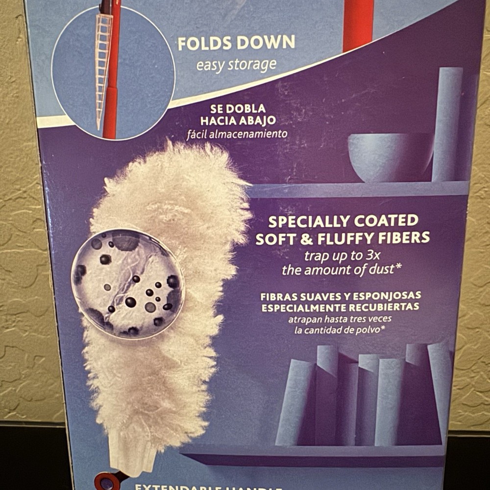 O-Cedar Flex & Catch Duster - 3ft Extendable Handle for Ceiling Fans & Blinds