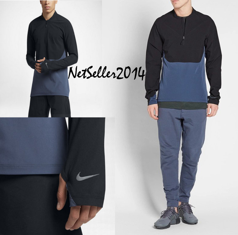SZ MEDIUM 🆕🔥 Nike Men's Lab Essential 1/2 Zip Pullover Jacket 866060-471💰$175
