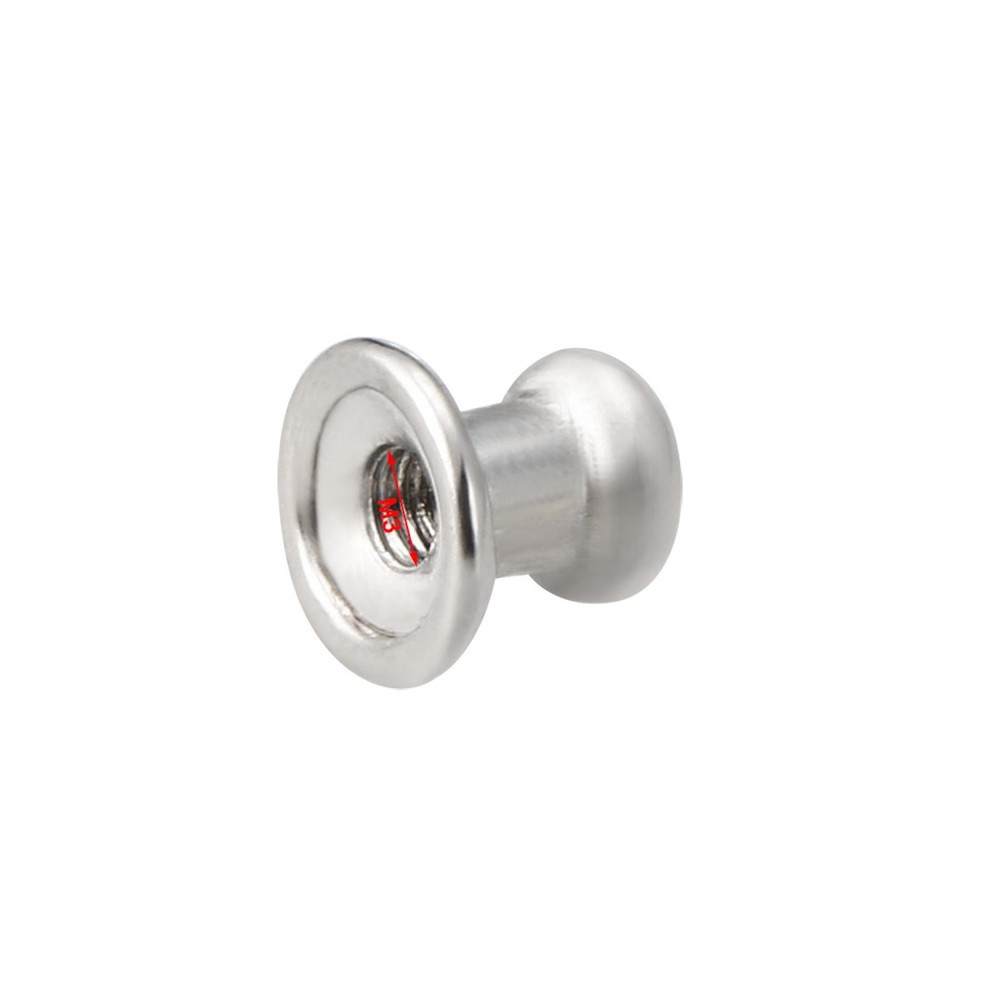 24pcs 4mm x 9mm Gift Box Single Hole Round Knobs Pull Handles Silver